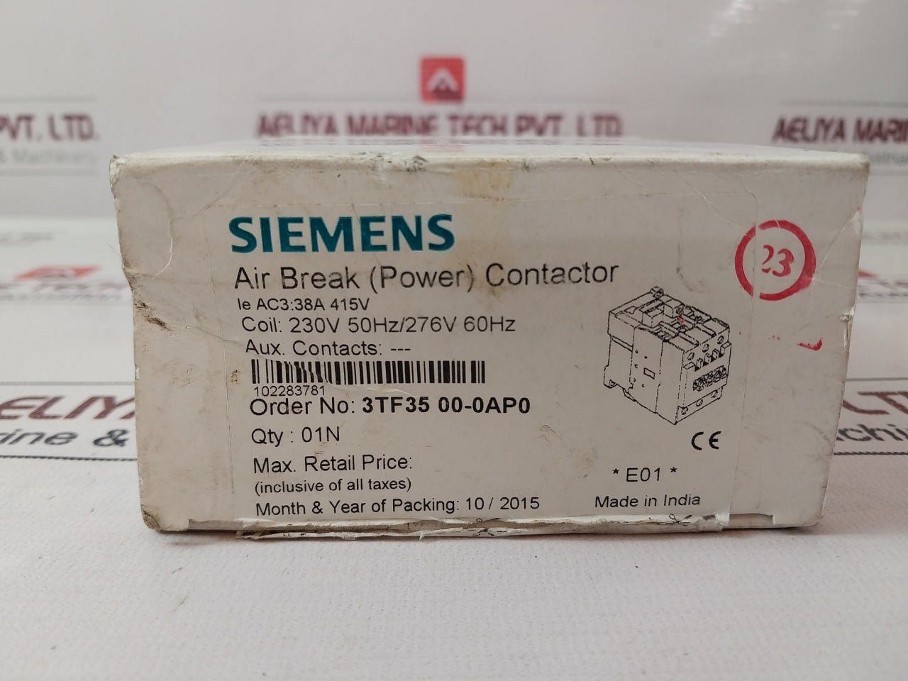 Siemens 3Tf35 00-0A Air Break (Power) Contactor 415V~