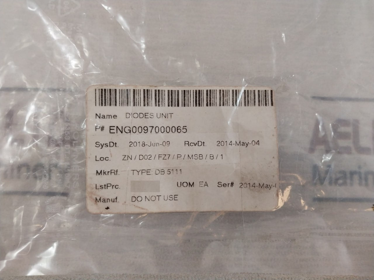 Rolf Janssen Db 5111 Diode Module E02.5111.090