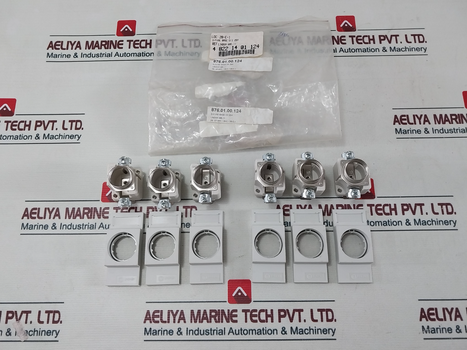 Lot Of 6X Lindner 685.11 D-fuse Base Dii 25A