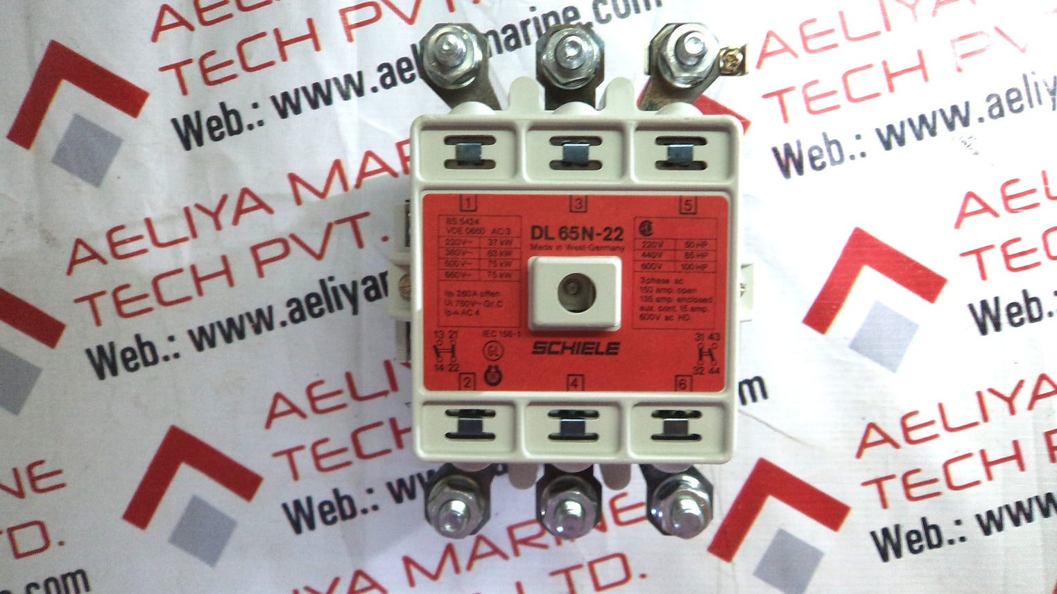 Alstom dl65n-22 air break contactor