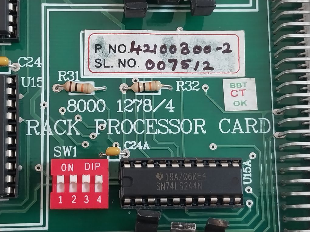 Rpc 2100 Rack Processor Card 8000 1278/4