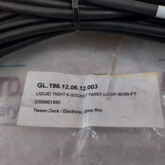 801850 Liquid Tight 6-socket Twist-lock W/20-ft Rev. G