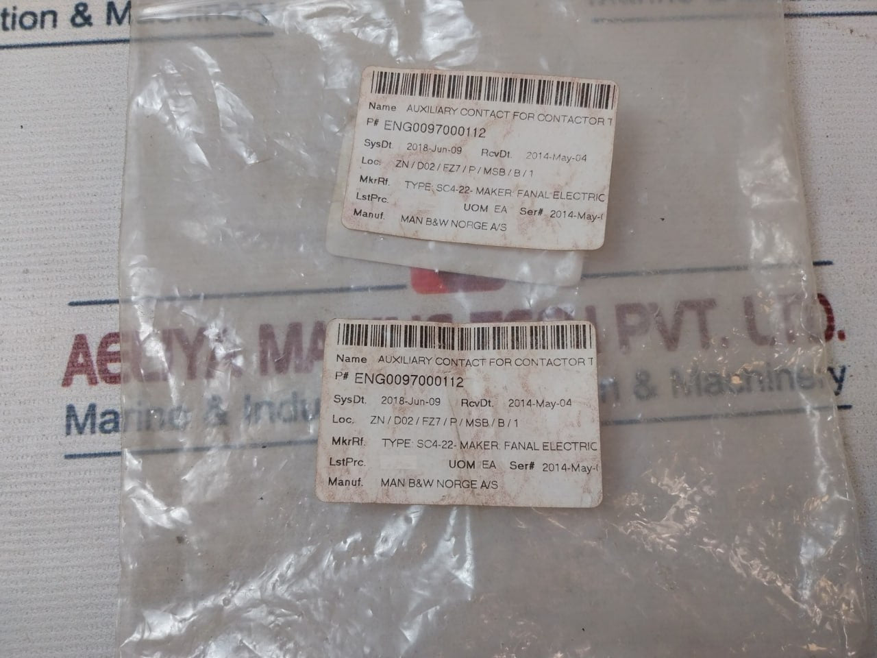 Eaton 22 Dil Em Auxiliary Contact Block