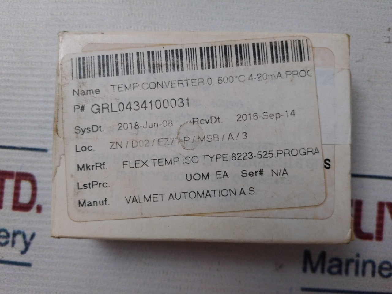 Bourdon Haenni 82 23-525 Temperature Converter