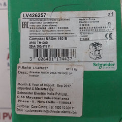Schneider Electric Lv426257 Circuit Breaker