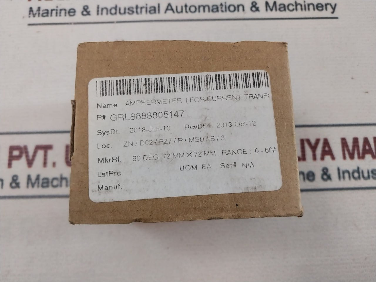 Crompton Instruments E243-02A-spec Din Standard Amphermeter