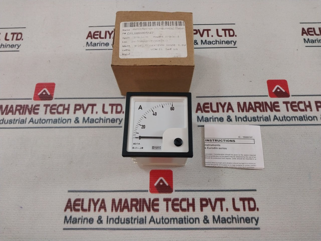 Crompton Instruments E243-02A-spec Din Standard Amphermeter