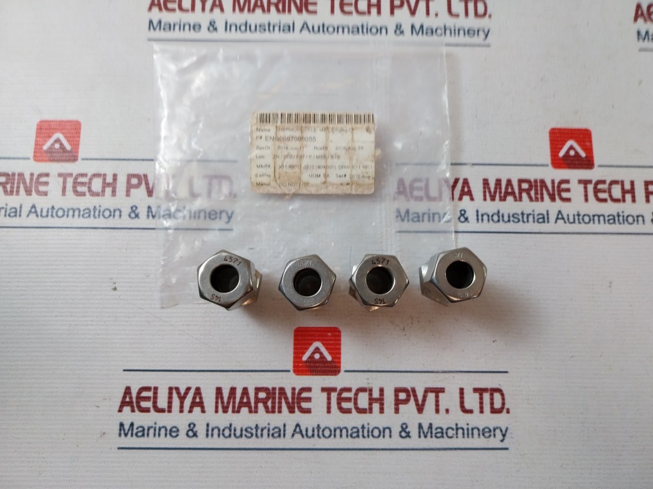 4571 14S Stainless Steel Straight Compression Fitting With Male Thread