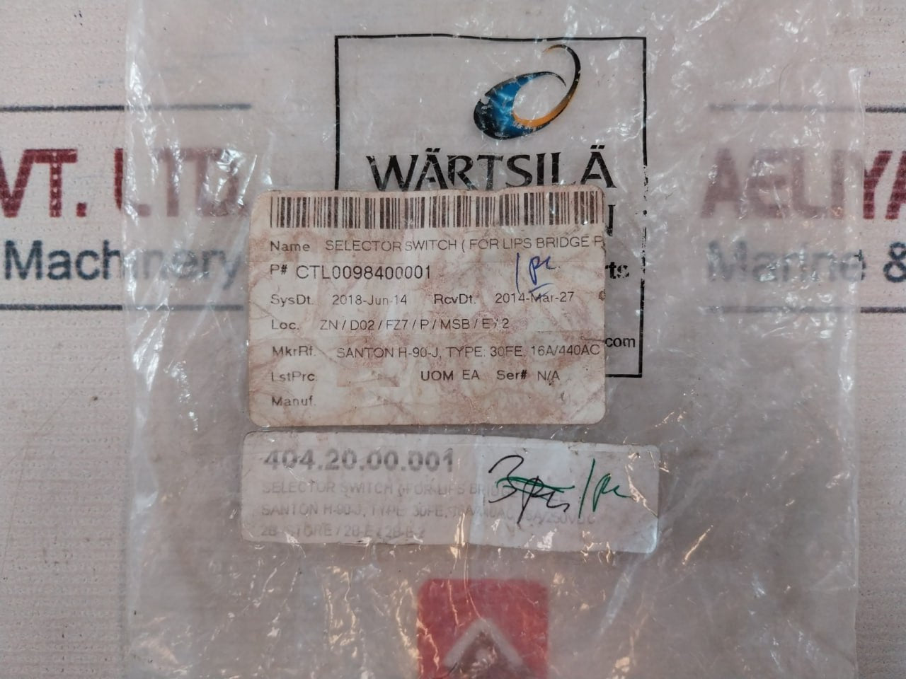 Santon 30Fe Selector Switch 440V 50Hz