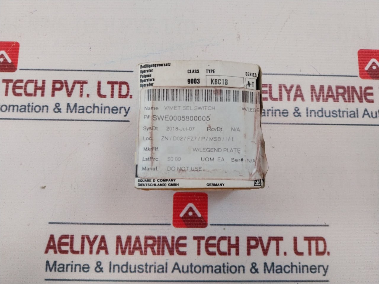 Square D K1 D012N Cam Switch 10A Ac