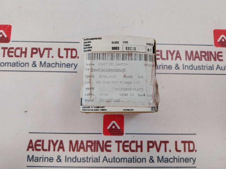 Square D K1 D012N Cam Switch 10A Ac