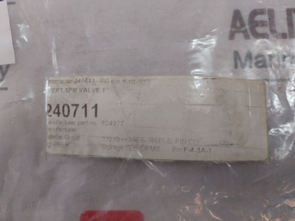 824977 Insert Spm Valve 1 Inch 240711