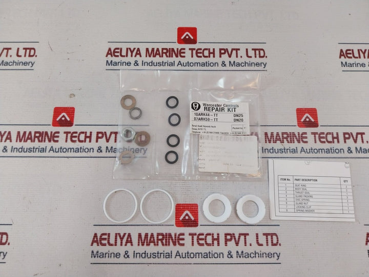 Worcester Controls 10Ark44-tt 3-piece Valve Repair Kit
