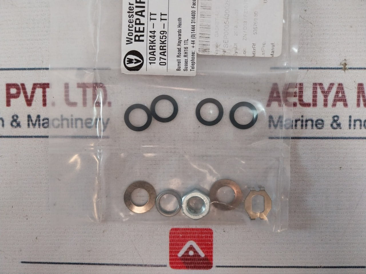 Worcester Controls 10Ark44-tt 3-piece Valve Repair Kit