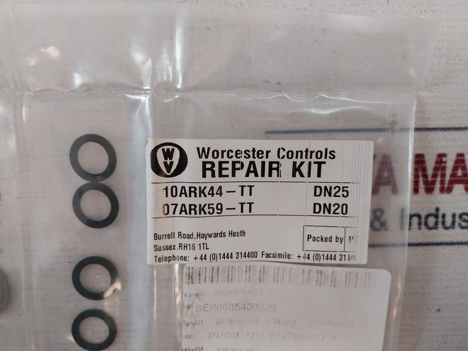 Worcester Controls 10Ark44-tt 3-piece Valve Repair Kit