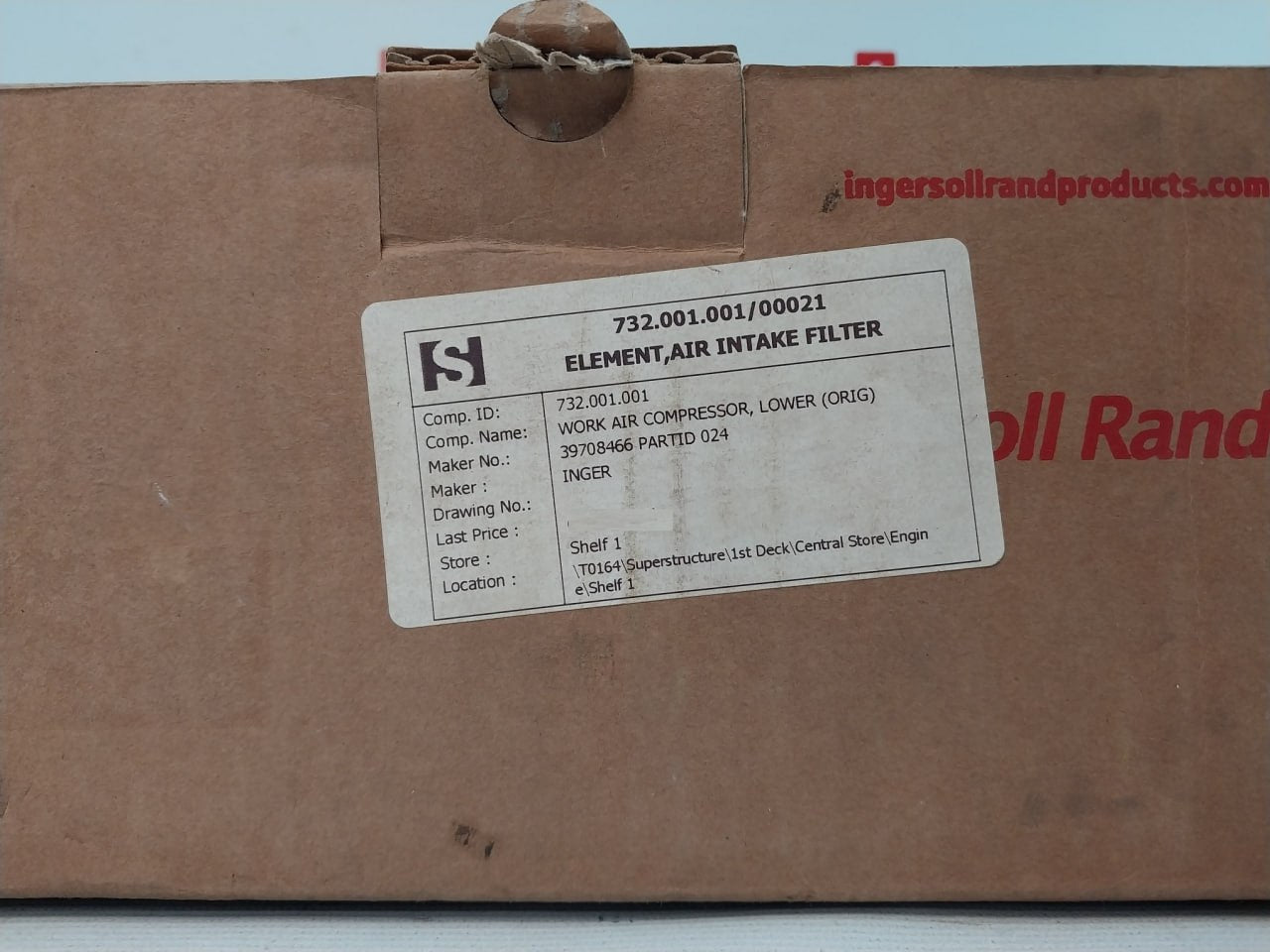 Ingersoll Rand 39708466 Air Filter Element