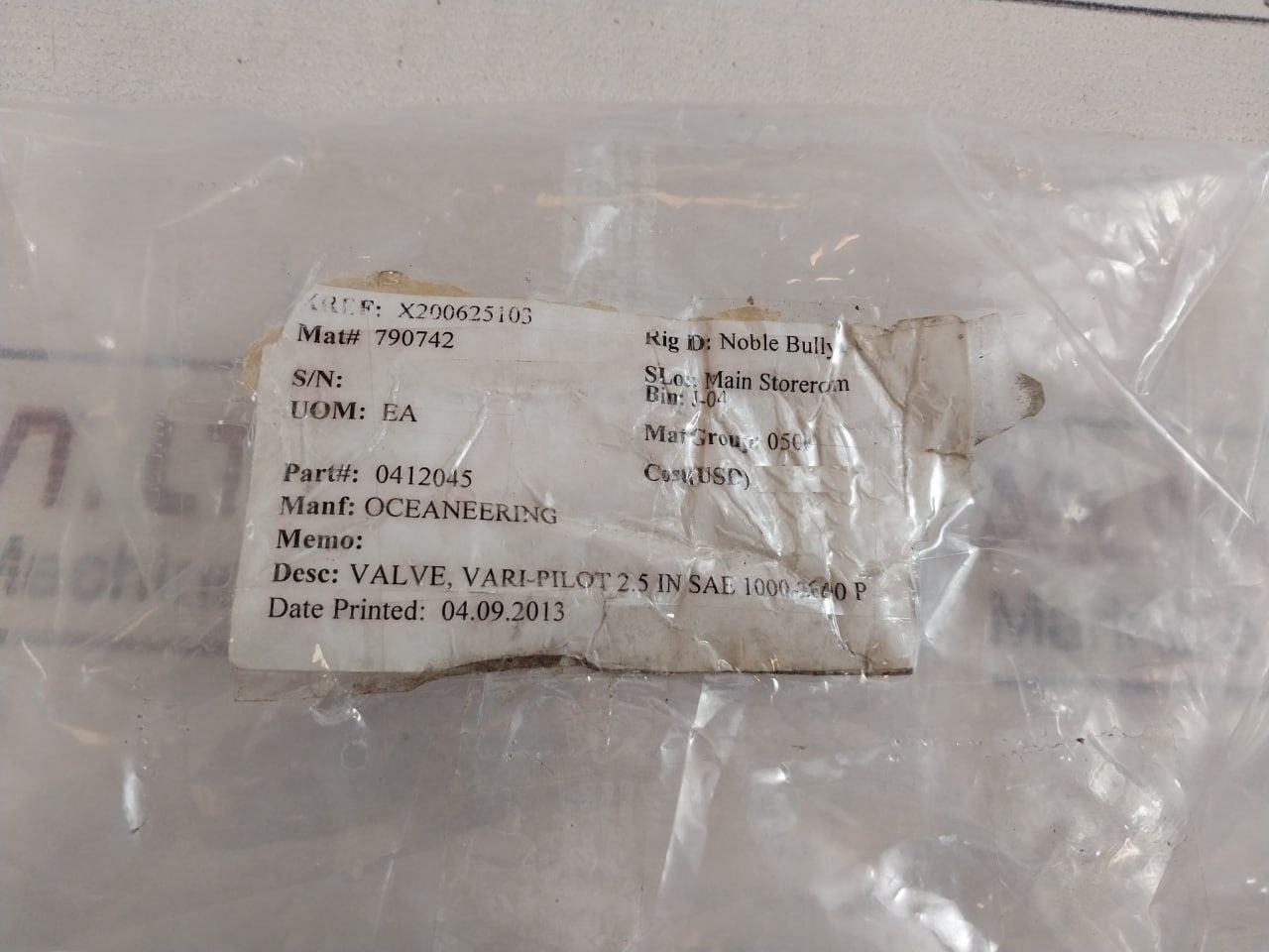 Dtl Technologies Cv01021 Variable Pilot Valve 5000 Psi