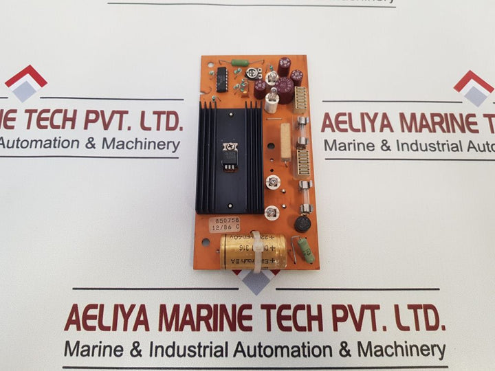 850758 12/86 C Pcb Card