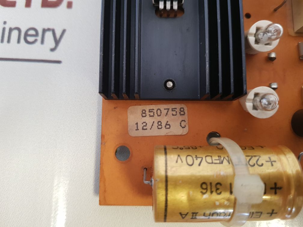 850758 12/86 C Pcb Card