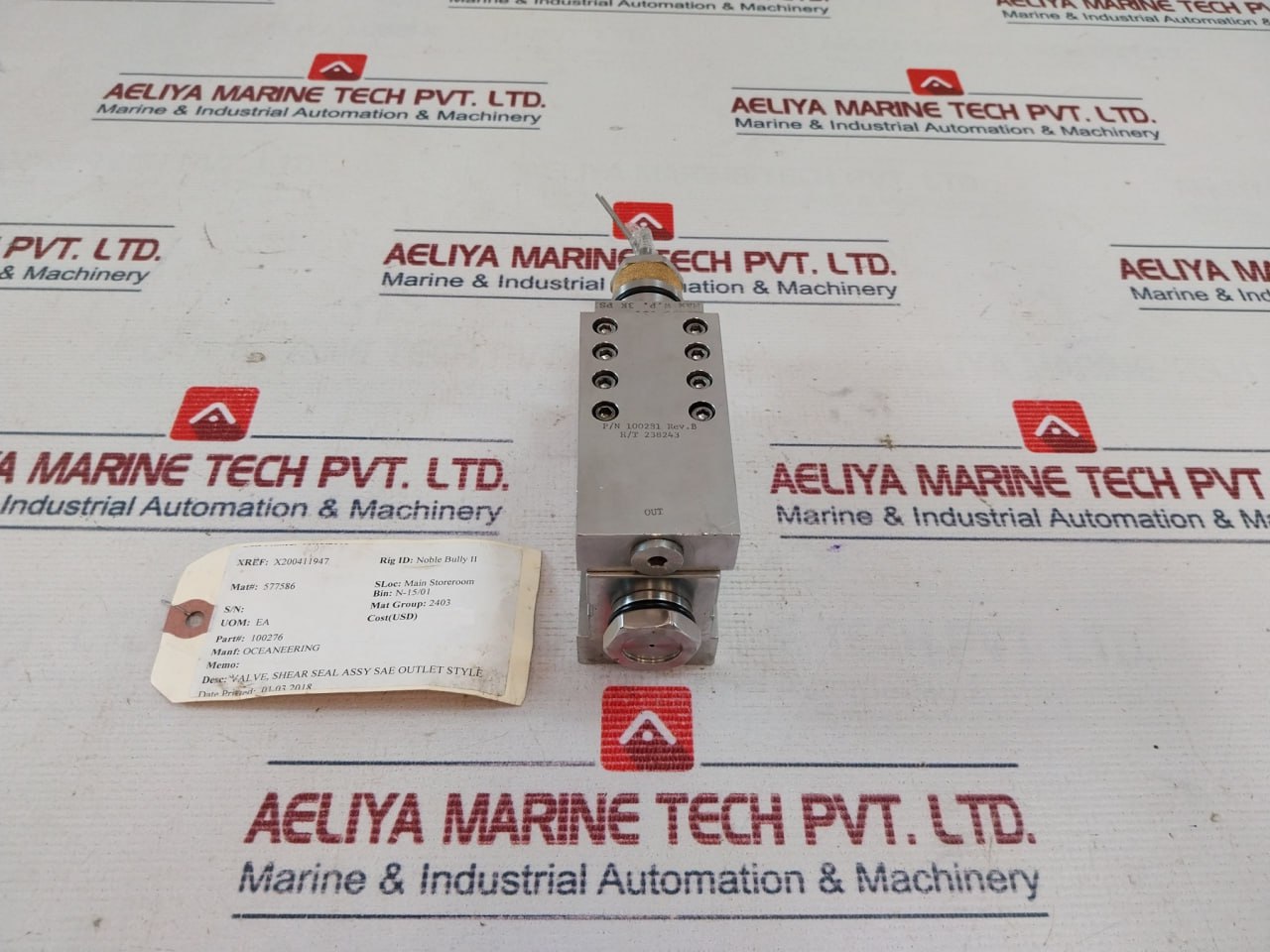 Oceaneering 100276 Shear Seal Valve Rev. B