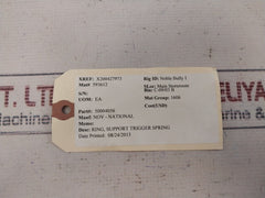 Lot Of 4X Nov-national 50004056 Support Trigger Spring Ring 593612
