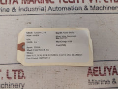 Danfoss 157B8999 Seal For Control Valve End Element Kit