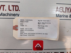 Oceaneering 100112-350H Retaining External Ring 755689