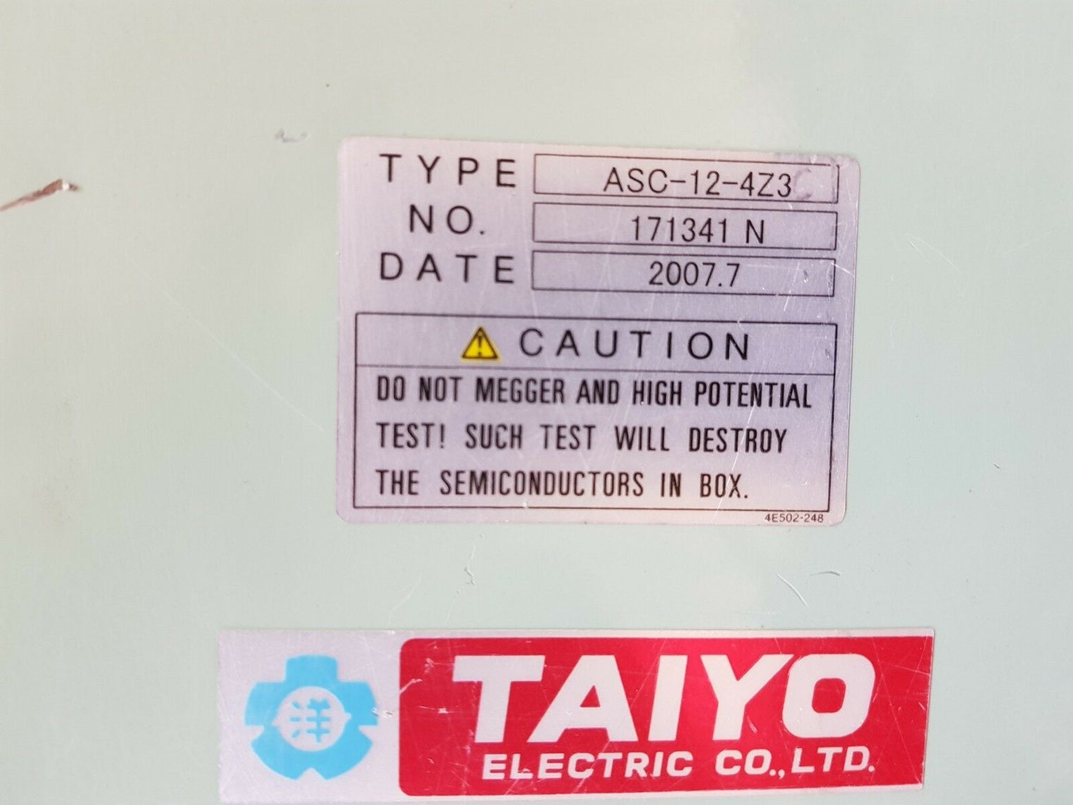 Taiyo asc-12-4z3 automatic voltage regulator