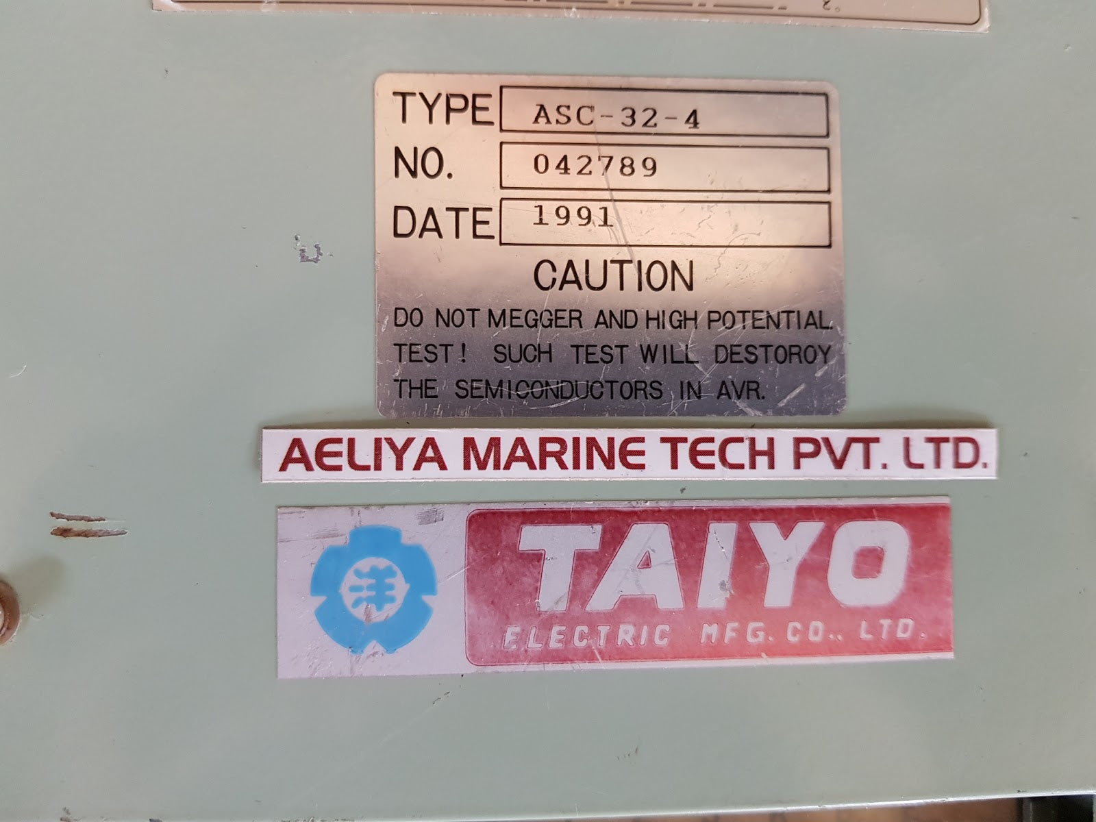 Taiyo asc-32-4 automatic voltage regulator