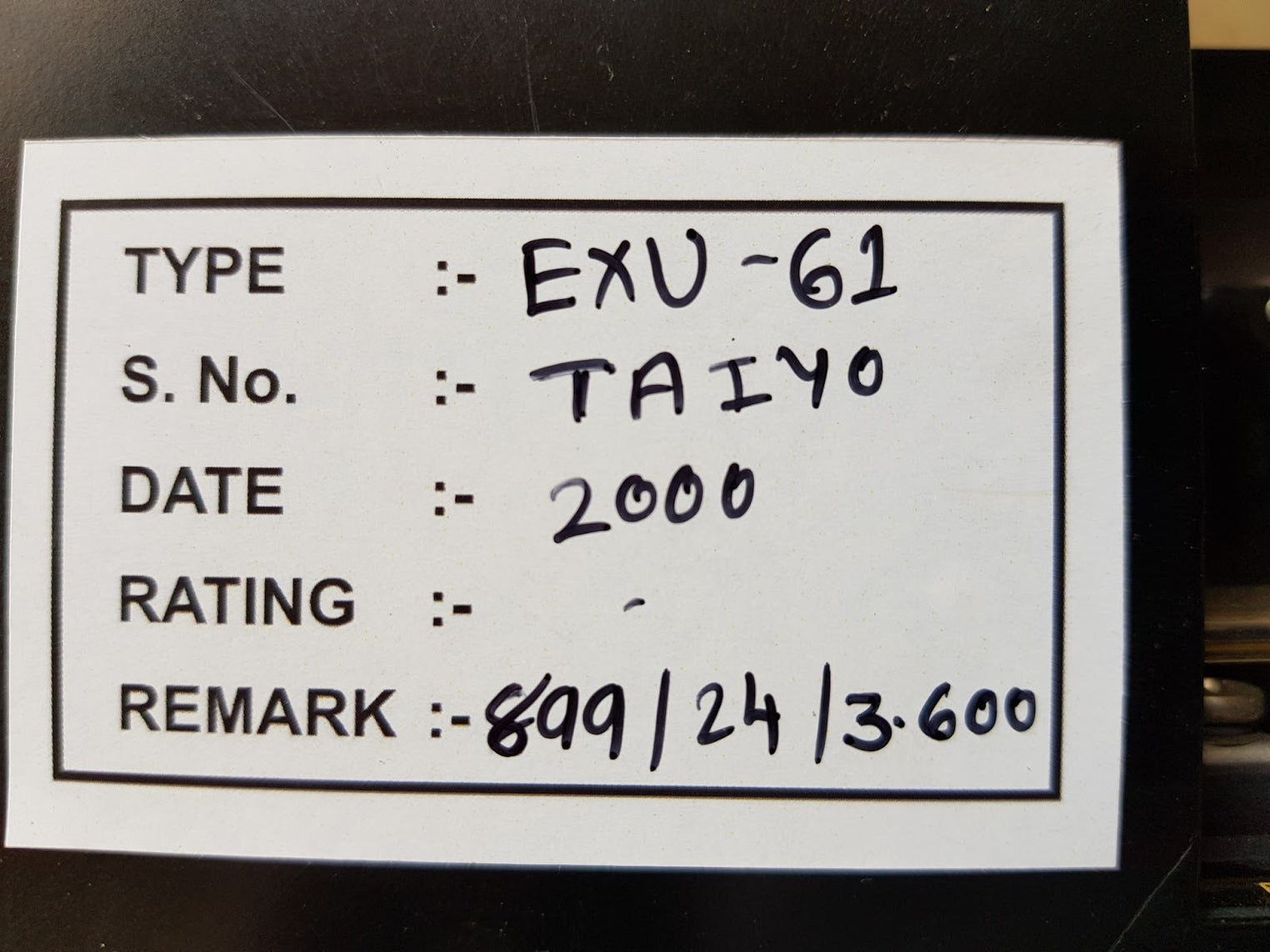 Taiyo exu-61 automatic voltage regulator