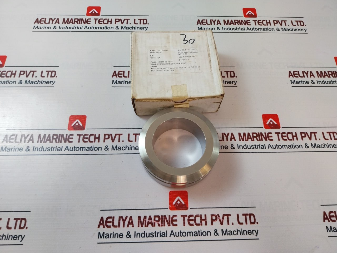 Cameron 140255-01-72-03 Seat Gate Valve 484587