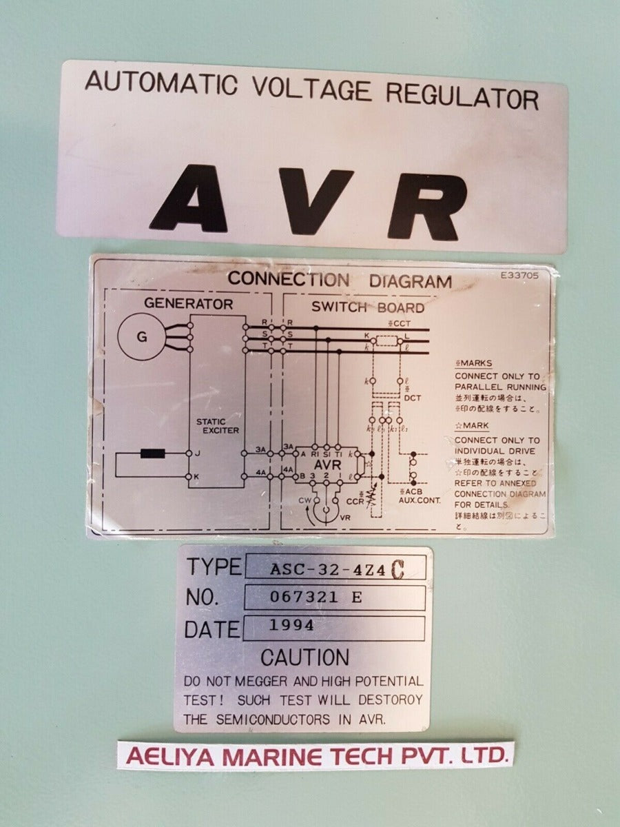 Taiyo asc-32-4z4c automatic voltage regulator
