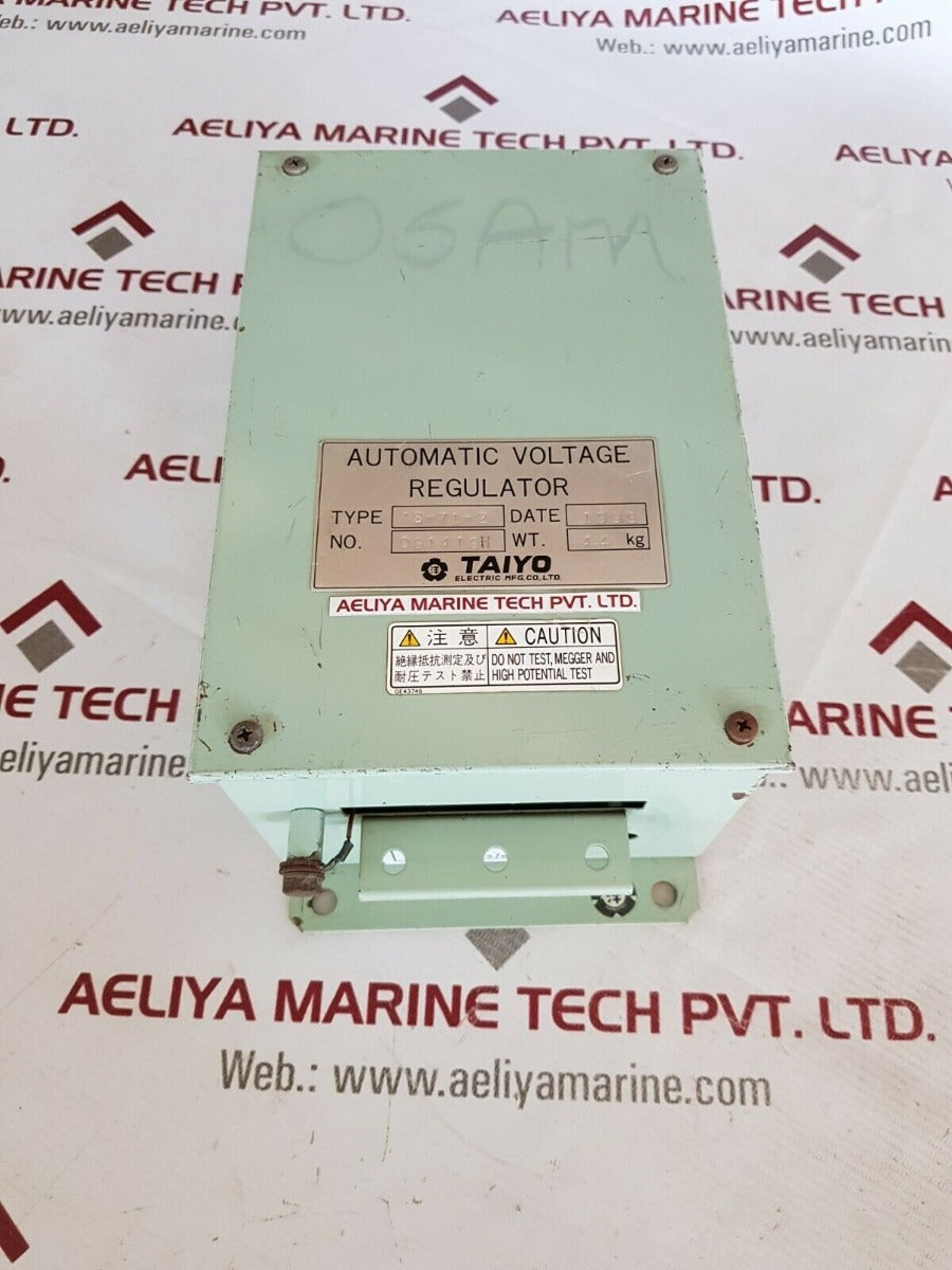 Taiyo as-71-2 automatic voltage regulator 091419h