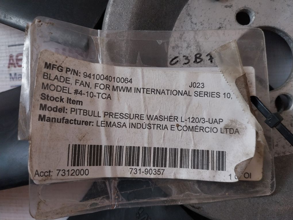 941004010064 Blade Fan For Mwm International Series 10