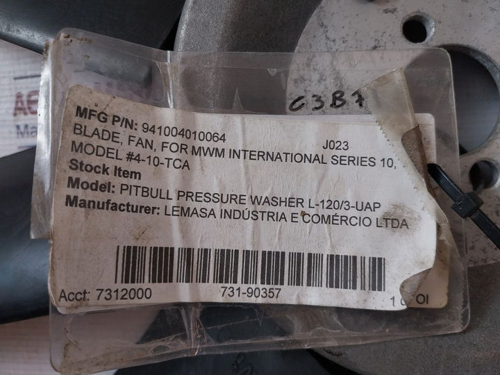 941004010064 Blade Fan For Mwm International Series 10