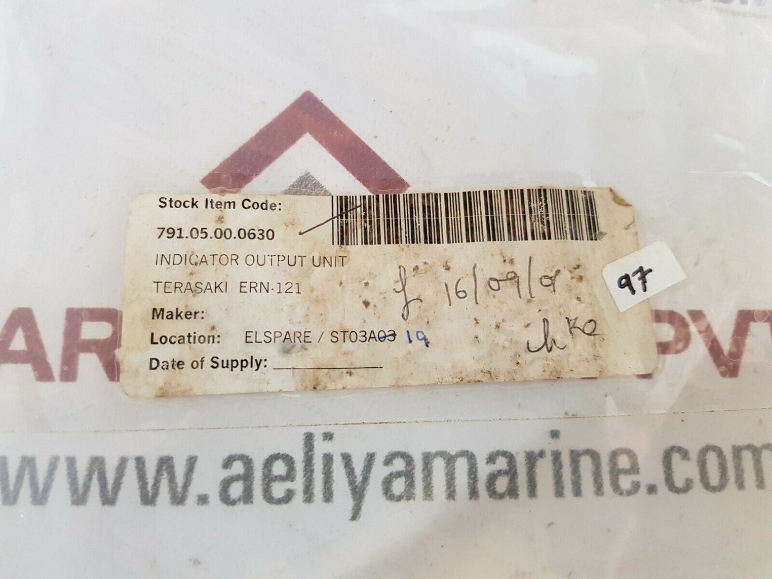 Terasaki k/751/201-001a pcb card ern 121