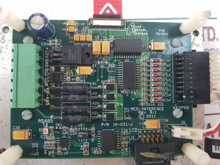 Micro Control System Rev H T015V0/Toi5V0 Display Card