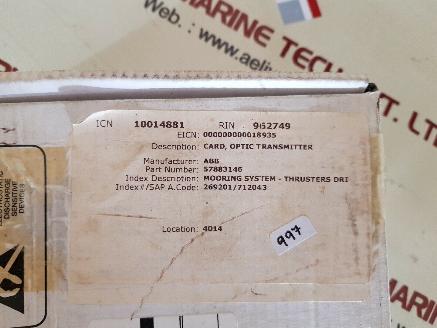 Abb sadc54tra PCB card 57883146c