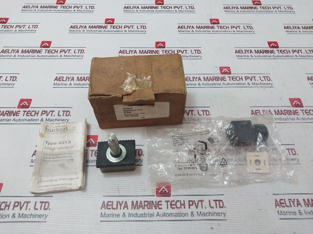 Burkert 2508-00/3 Solenoid Cable Connector Plug With Nt0480
