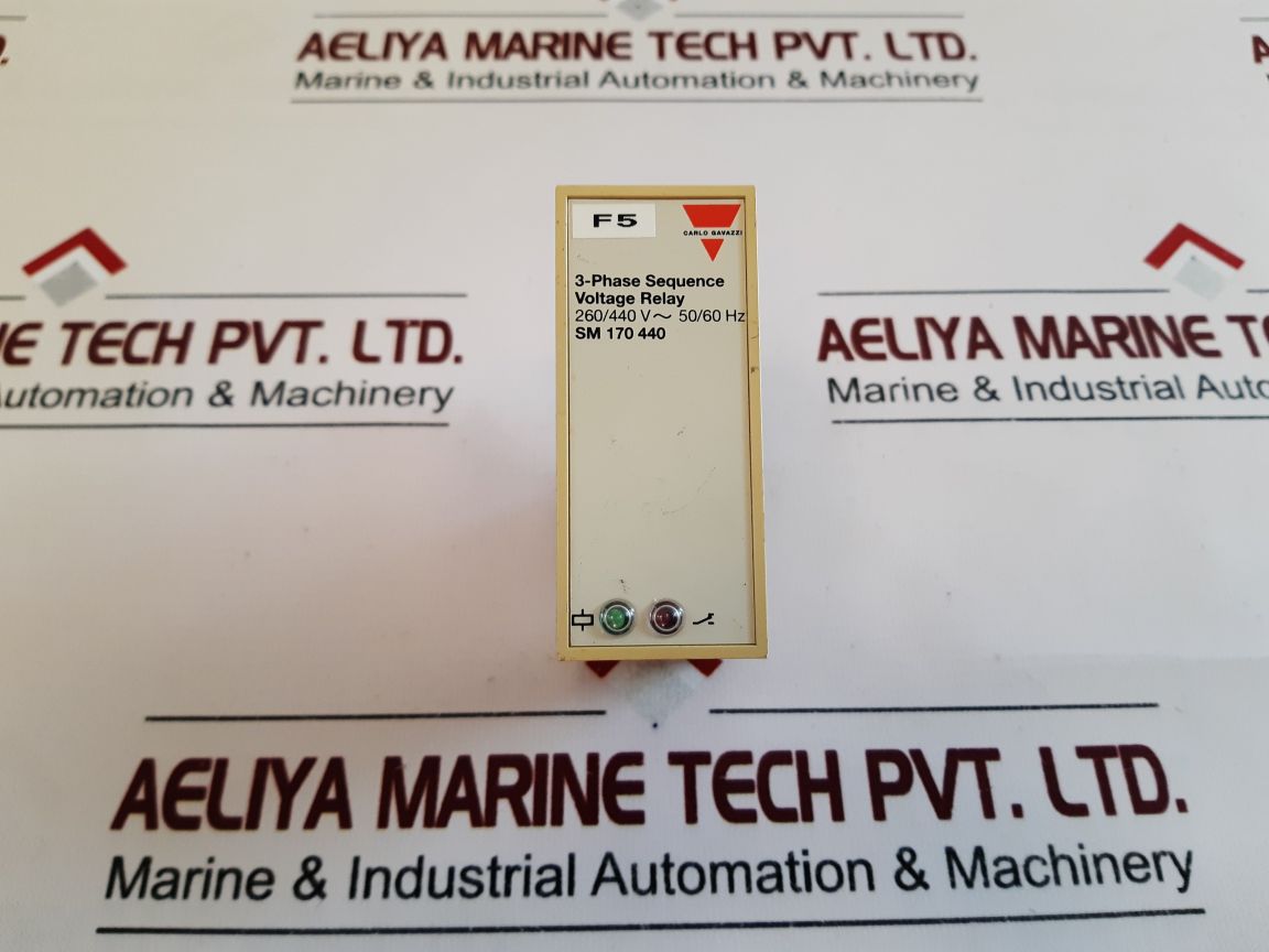 Carlo Gavazzi Sm 170 440 3-phase Sequence Voltage Relay 260/440V~50/60Hz