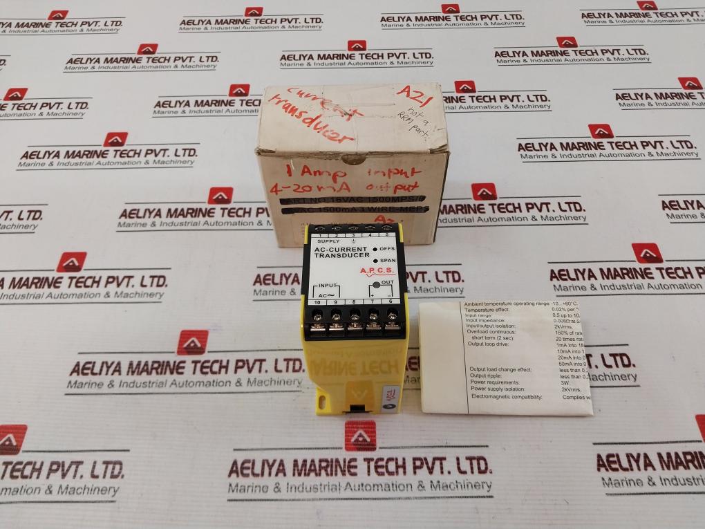A.P.C.S. Act141-104410 Ac-current Transducer 90-280Vac