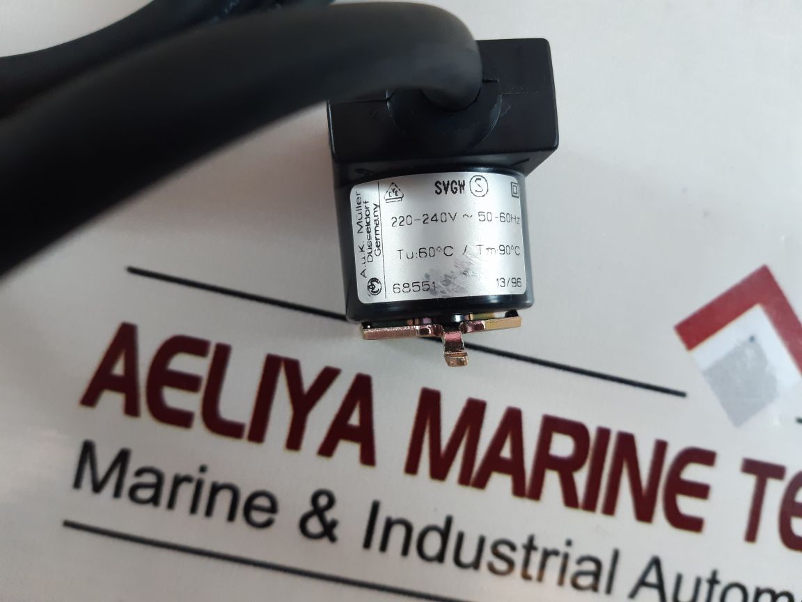 A.u.k. muller svgw solenoid coil with valve body