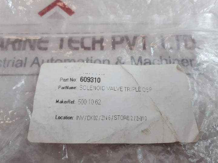 A.U.K. Muller Svgw Solenoid Valve Triple Osp