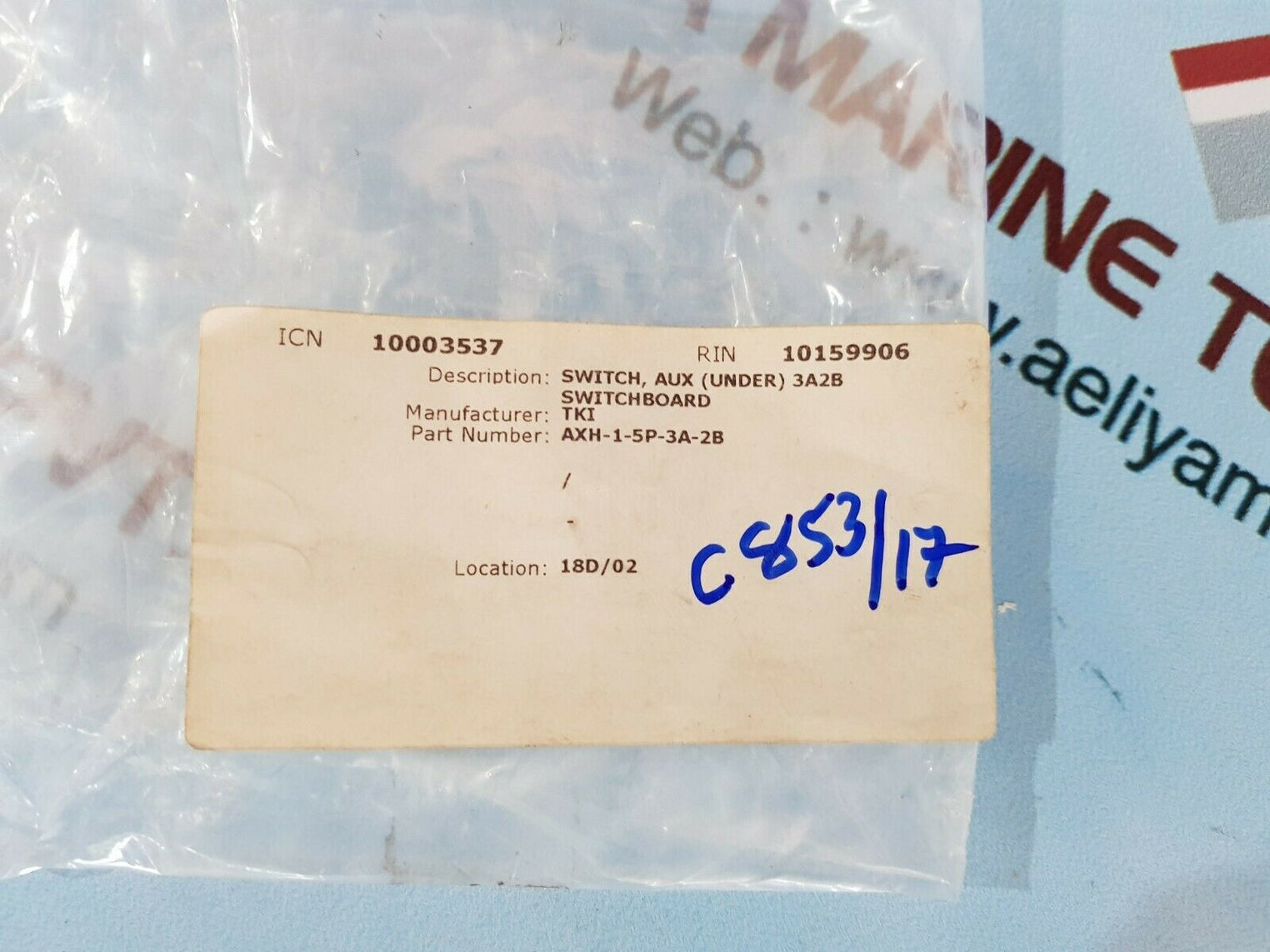 Auxiliary axh-1 5p3a2b na-6024-1-4 switc