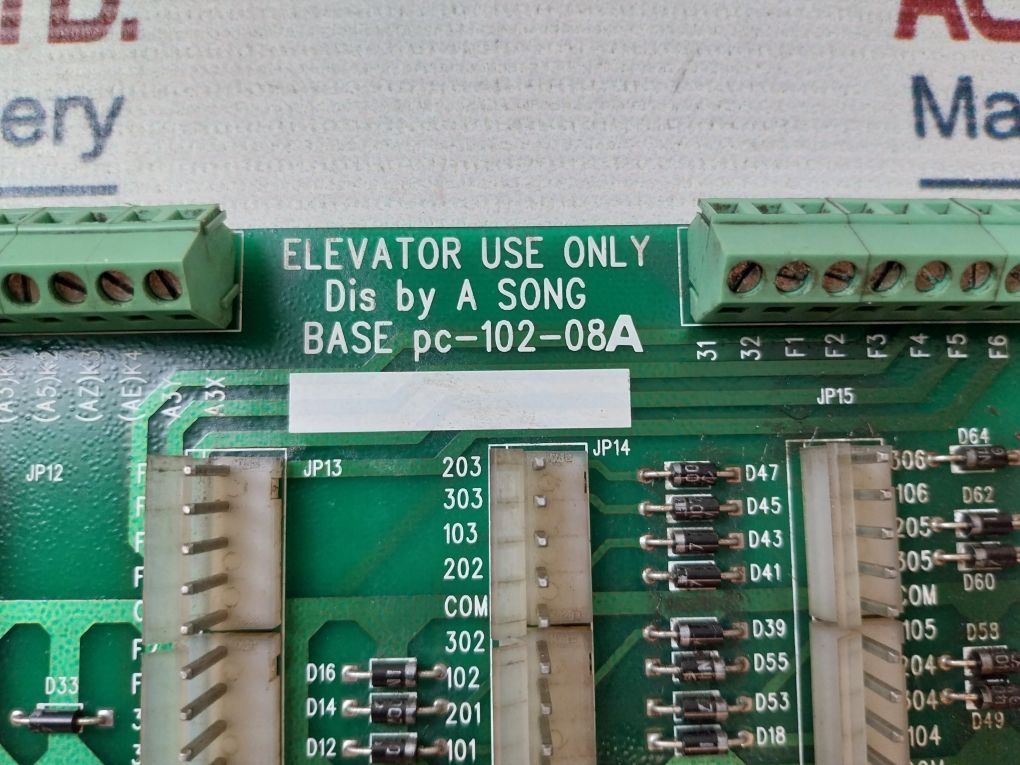 A Song Pc-102-08A Pcb Card