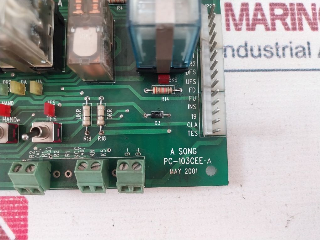 A Song Pc-103Cee-a Pcb Card