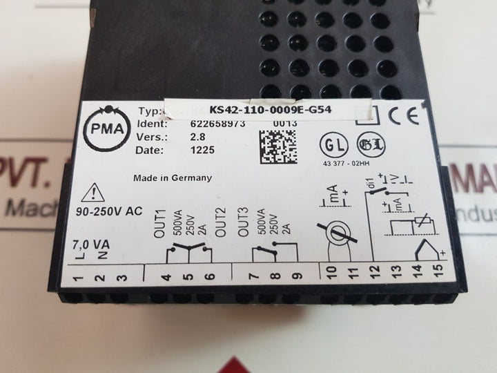 Aalborg ks 42-1 universal loop temperature controller ks42-110-0009e-g54