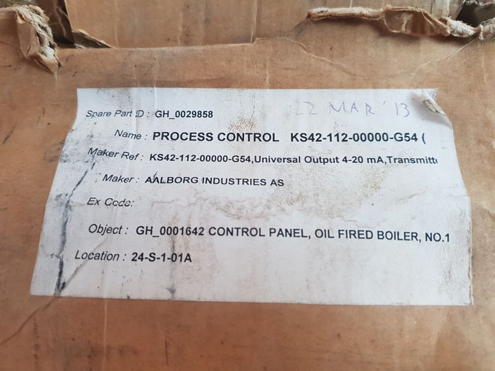 Aalborg ks 42-1 universal loop temperature controller ks42-110-0009e-g54