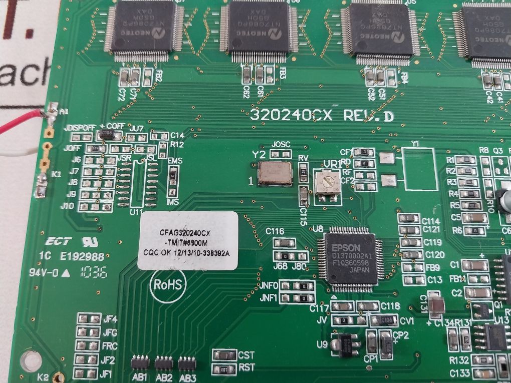 Abb Cfag320240Cx Monochrome Lcd With 1Hyc418000-402 Card