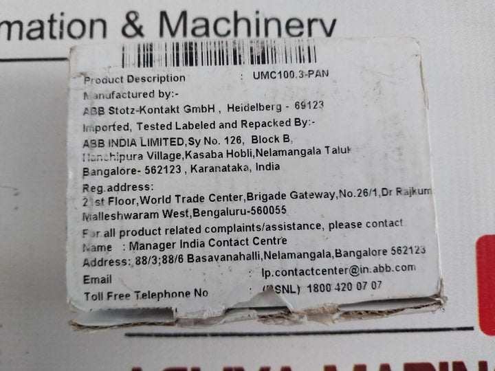 Abb 1Saj590000R0103 Operator Panel For Umc100